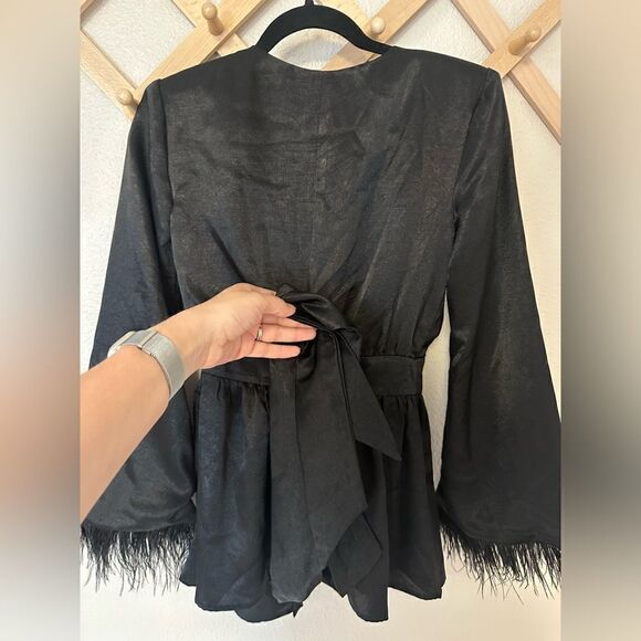 House of Harlow 1960 x REVOLVE Viviana Jacket in Noir Sz. XXS - Picture 7 of 9